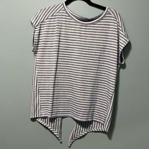 Stripped back tie t-shirt